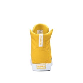 Supra Mens ALUMINUM Caution/white High Top Shoes | CA-93582